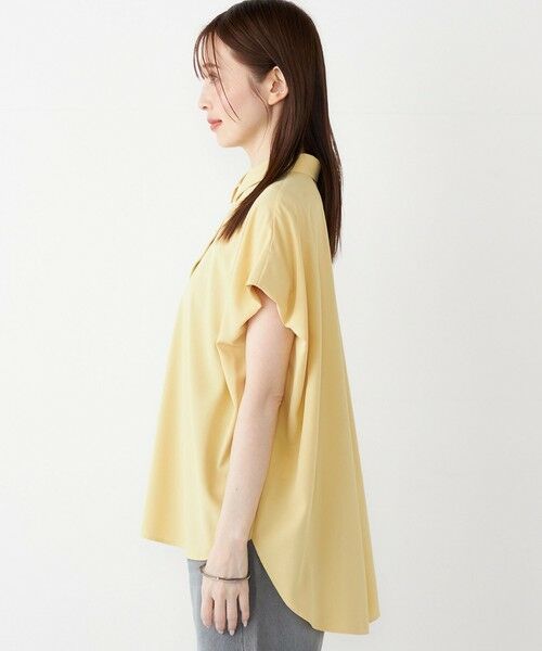 SHIPS / シップス シャツ・ブラウス | SHIPS Colors:〈洗濯機可能〉パールモチーフボタン タックスリーブ オーバー シャツ | 詳細22