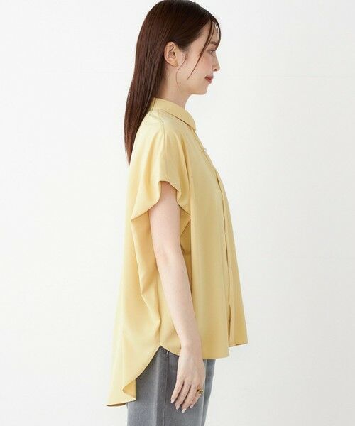 SHIPS / シップス シャツ・ブラウス | SHIPS Colors:〈洗濯機可能〉パールモチーフボタン タックスリーブ オーバー シャツ | 詳細24