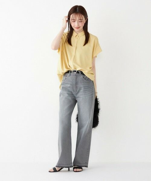 SHIPS / シップス シャツ・ブラウス | SHIPS Colors:〈洗濯機可能〉パールモチーフボタン タックスリーブ オーバー シャツ | 詳細29