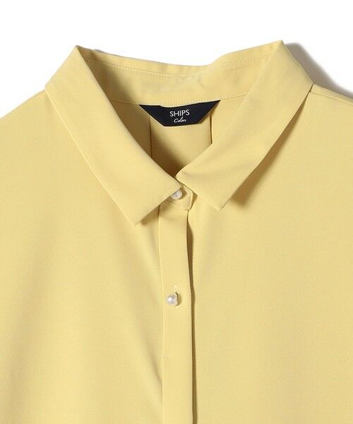 SHIPS / シップス シャツ・ブラウス | SHIPS Colors:〈洗濯機可能〉パールモチーフボタン タックスリーブ オーバー シャツ | 詳細16