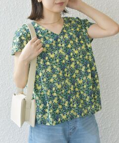 SHIPS / シップス シャツ・ブラウス | SHIPS Colors:〈洗濯機可能〉ボタニカル プリント Vネック ブラウス