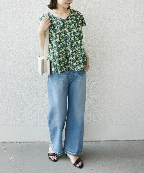 SHIPS / シップス シャツ・ブラウス | SHIPS Colors:〈洗濯機可能〉ボタニカル プリント Vネック ブラウス | 詳細13