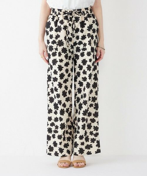 SHIPS / シップス その他パンツ | SHIPS Colors:〈手洗い可能〉モノトーン フラワー イージーパンツ◇ | 詳細10