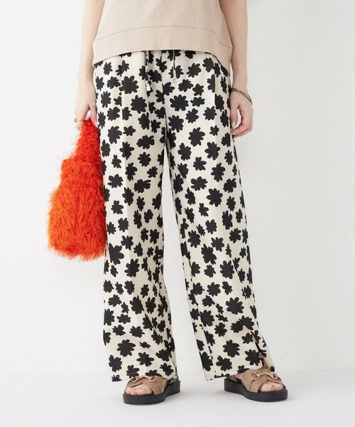 SHIPS / シップス その他パンツ | SHIPS Colors:〈手洗い可能〉モノトーン フラワー イージーパンツ◇ | 詳細14