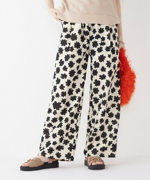SHIPS / シップス その他パンツ | SHIPS Colors:〈手洗い可能〉モノトーン フラワー イージーパンツ◇ | 詳細15