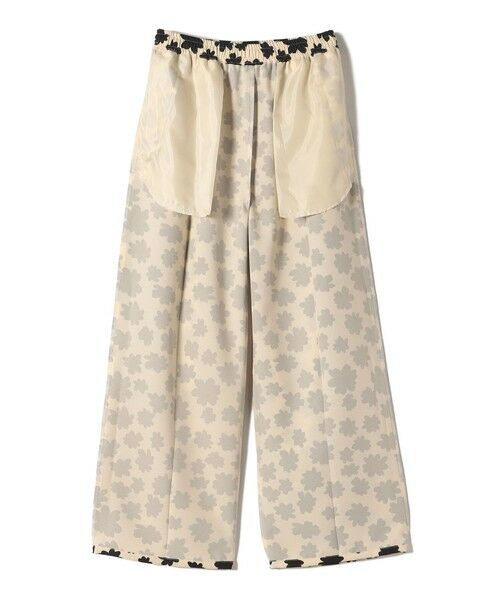 SHIPS / シップス その他パンツ | SHIPS Colors:〈手洗い可能〉モノトーン フラワー イージーパンツ◇ | 詳細3