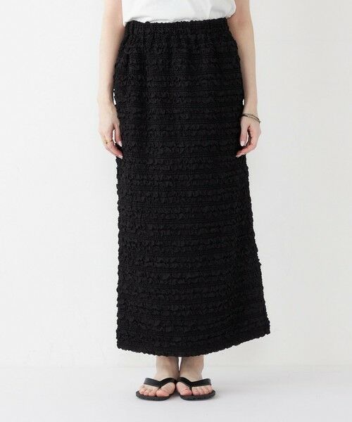 SHIPS / シップス ロング・マキシ丈スカート | SHIPS Colors:〈手洗い可能〉フクレジャカード タイトスカート | 詳細10