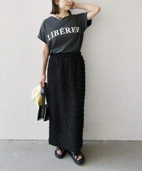 SHIPS / シップス ロング・マキシ丈スカート | SHIPS Colors:〈手洗い可能〉フクレジャカード タイトスカート | 詳細14