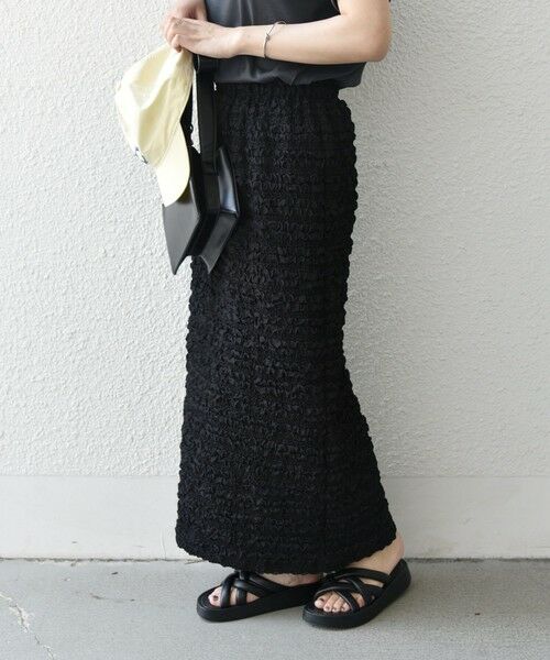 SHIPS / シップス ロング・マキシ丈スカート | SHIPS Colors:〈手洗い可能〉フクレジャカード タイトスカート | 詳細19