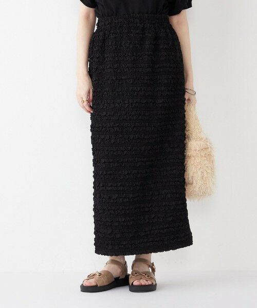 SHIPS / シップス ロング・マキシ丈スカート | SHIPS Colors:〈手洗い可能〉フクレジャカード タイトスカート | 詳細22