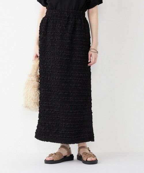 SHIPS / シップス ロング・マキシ丈スカート | SHIPS Colors:〈手洗い可能〉フクレジャカード タイトスカート | 詳細23