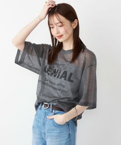 SHIPS / シップス ニット・セーター | SHIPS Colors〈手洗い可能〉シアー ロゴ ニット TEE
