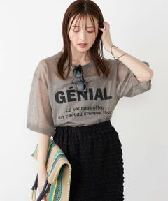 SHIPS / シップス ニット・セーター | SHIPS Colors〈手洗い可能〉シアー ロゴ ニット TEE