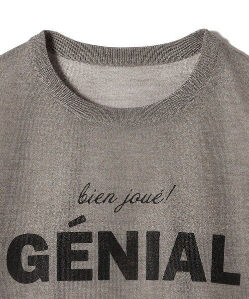 SHIPS / シップス ニット・セーター | SHIPS Colors〈手洗い可能〉シアー ロゴ ニット TEE | 詳細14