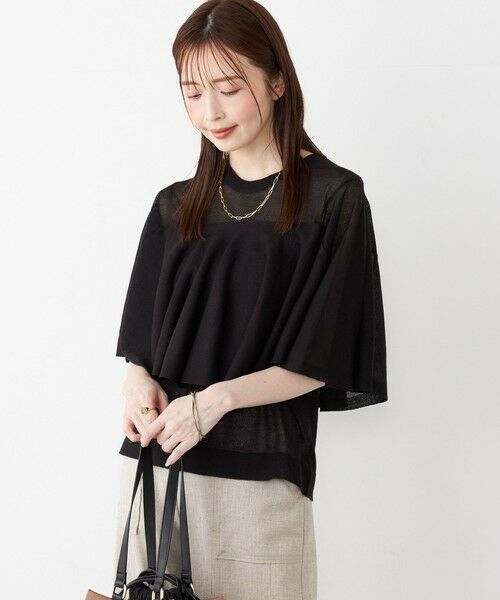 SHIPS / シップス ニット・セーター | SHIPS Colors:〈手洗い可能〉シアー フレアスリーブ ニット◇ | 詳細9