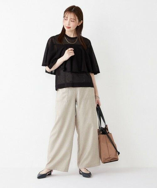 SHIPS / シップス ニット・セーター | SHIPS Colors:〈手洗い可能〉シアー フレアスリーブ ニット◇ | 詳細11