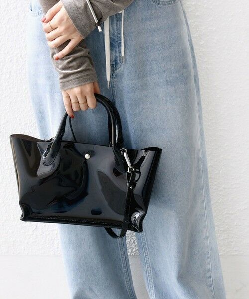 セール】 【WEB限定】ショルダー付き PVC トート バッグ