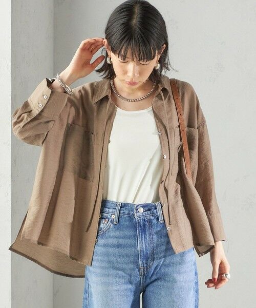 SHIPS / シップス シャツ・ブラウス | 〈手洗い可能〉シアー シルク混 オープンカラー シャツ | 詳細29