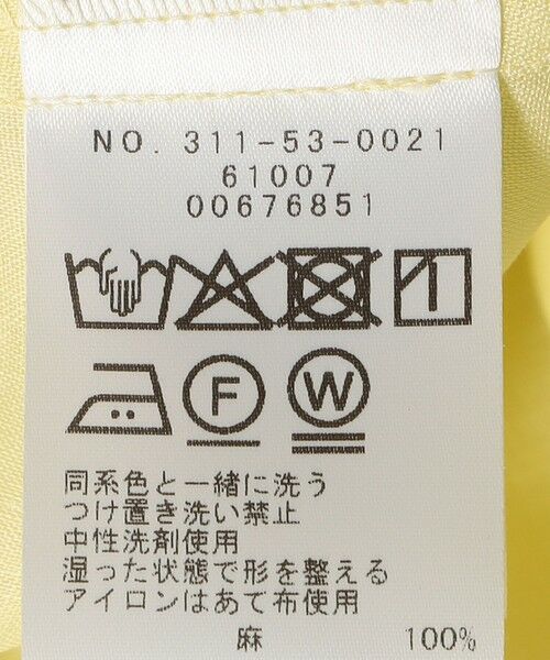 SHIPS / シップス シャツ・ブラウス | SHIPS Primary Navy Label:〈手洗い可能〉ラミー フレンチ スリーブ ブラウス | 詳細7