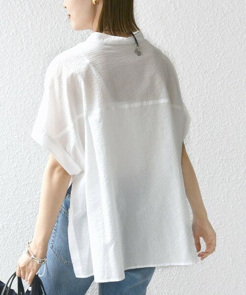 SHIPS / シップス シャツ・ブラウス | 〈手洗い可能〉サッカー 裾 ドロスト ドルマン ブラウス 2 | 詳細7