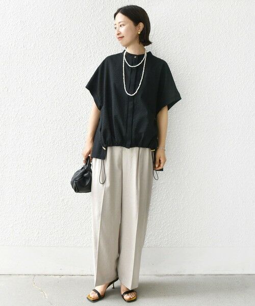 SHIPS / シップス シャツ・ブラウス | 〈手洗い可能〉サッカー 裾 ドロスト ドルマン ブラウス 2 | 詳細19