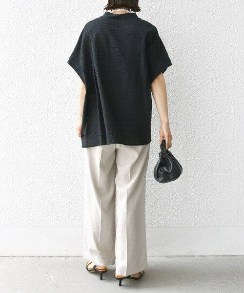 SHIPS / シップス シャツ・ブラウス | 〈手洗い可能〉サッカー 裾 ドロスト ドルマン ブラウス 2 | 詳細21