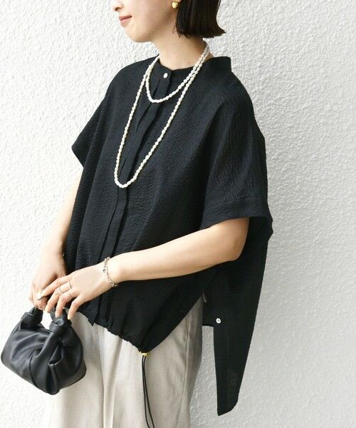 SHIPS / シップス シャツ・ブラウス | 〈手洗い可能〉サッカー 裾 ドロスト ドルマン ブラウス 2 | 詳細24