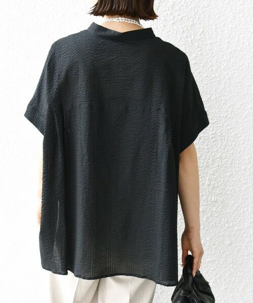 SHIPS / シップス シャツ・ブラウス | 〈手洗い可能〉サッカー 裾 ドロスト ドルマン ブラウス 2 | 詳細25