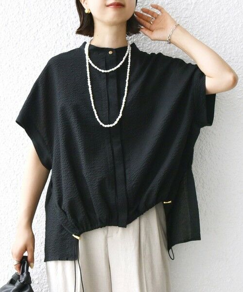 SHIPS / シップス シャツ・ブラウス | 〈手洗い可能〉サッカー 裾 ドロスト ドルマン ブラウス 2 | 詳細26