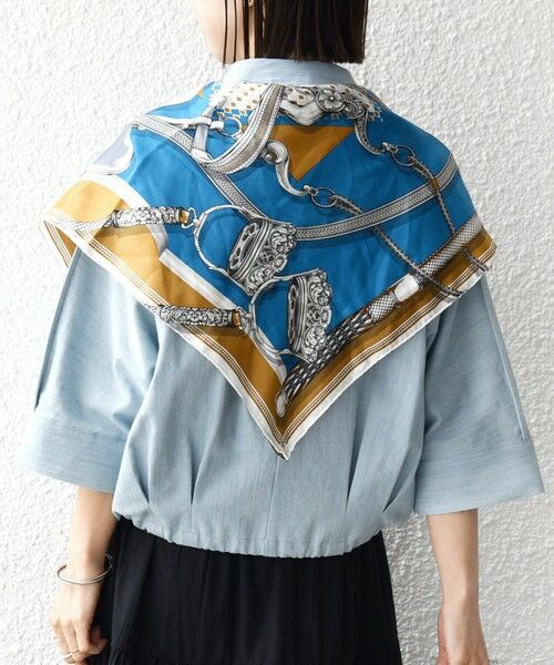 SHIPS / シップス シャツ・ブラウス | 【WEB限定】〈手洗い可能〉デニム ライク タック 裾 ドロスト 羽織 シャツ | 詳細19