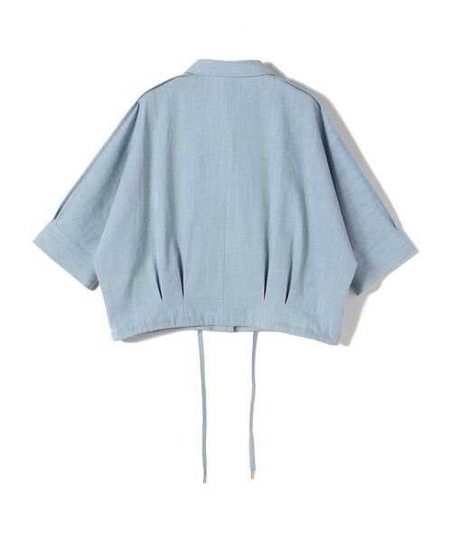 SHIPS / シップス シャツ・ブラウス | 【WEB限定】〈手洗い可能〉デニム ライク タック 裾 ドロスト 羽織 シャツ | 詳細19