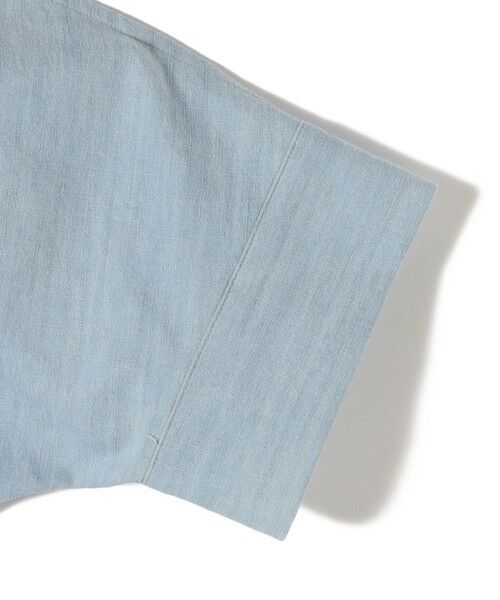 SHIPS / シップス シャツ・ブラウス | 【WEB限定】〈手洗い可能〉デニム ライク タック 裾 ドロスト 羽織 シャツ | 詳細21