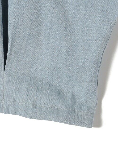 SHIPS / シップス シャツ・ブラウス | 【WEB限定】〈手洗い可能〉デニム ライク タック 裾 ドロスト 羽織 シャツ | 詳細22