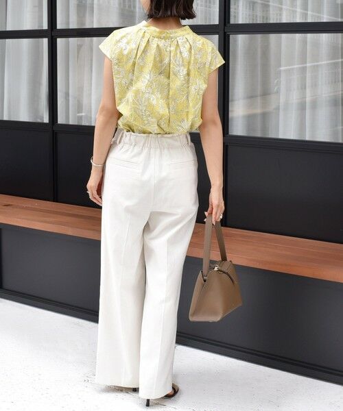 SHIPS / シップス シャツ・ブラウス | 〈手洗い可能〉綿 ローン ボタニカル プリント フレンチ スリーブ ブラウス | 詳細13