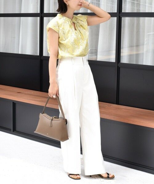 SHIPS / シップス シャツ・ブラウス | 〈手洗い可能〉綿 ローン ボタニカル プリント フレンチ スリーブ ブラウス | 詳細14