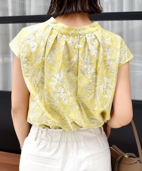 SHIPS / シップス シャツ・ブラウス | 〈手洗い可能〉綿 ローン ボタニカル プリント フレンチ スリーブ ブラウス | 詳細17