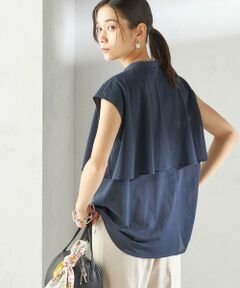 SHIPS / シップス シャツ・ブラウス | 〈手洗い可能〉シアー トリコット フレア ヨーク ノースリーブ ブラウス