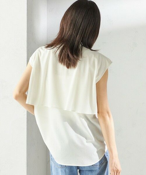 SHIPS / シップス シャツ・ブラウス | 〈手洗い可能〉シアー トリコット フレア ヨーク ノースリーブ ブラウス | 詳細11