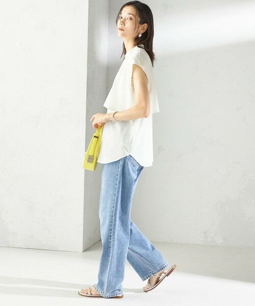 SHIPS / シップス シャツ・ブラウス | 〈手洗い可能〉シアー トリコット フレア ヨーク ノースリーブ ブラウス | 詳細3