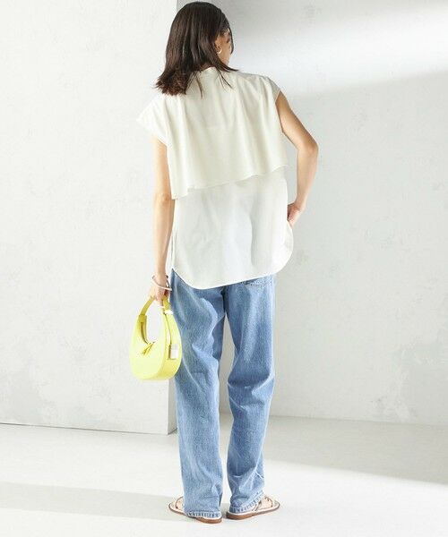 SHIPS / シップス シャツ・ブラウス | 〈手洗い可能〉シアー トリコット フレア ヨーク ノースリーブ ブラウス | 詳細4