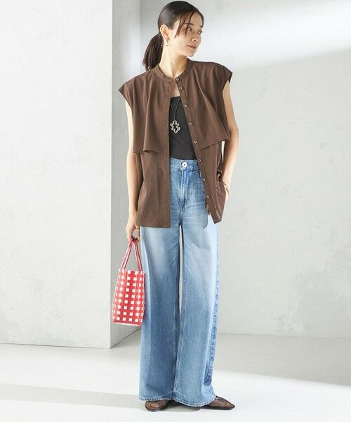 SHIPS / シップス シャツ・ブラウス | 〈手洗い可能〉シアー トリコット フレア ヨーク ノースリーブ ブラウス | 詳細23