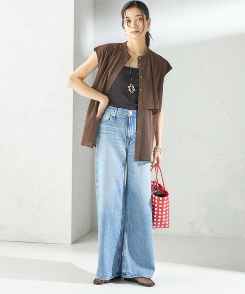 SHIPS / シップス シャツ・ブラウス | 〈手洗い可能〉シアー トリコット フレア ヨーク ノースリーブ ブラウス | 詳細25