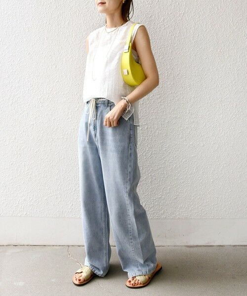 SHIPS / シップス シャツ・ブラウス | 〈手洗い可能〉シアー チェック ジャカード ノースリーブ ブラウス | 詳細2