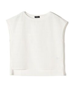 SHIPS / シップス カットソー | SHIPS Primary Navy Label:〈手洗い可能〉綿 ローン フラワー レース コンビ