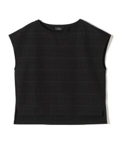 SHIPS / シップス カットソー | SHIPS Primary Navy Label:〈手洗い可能〉綿 ローン フラワー レース コンビ