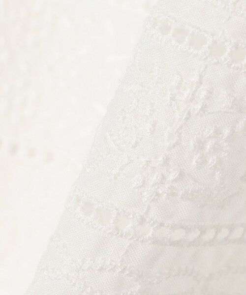 SHIPS / シップス カットソー | SHIPS Primary Navy Label:〈手洗い可能〉綿 ローン フラワー レース コンビ | 詳細1