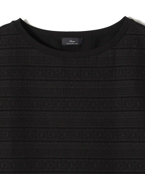 【シップス　ウィメン】SHIPS Primary Navy Label:〈手洗い可能〉綿 ローン フラワー レース コンビ SHIPS Primary Navy Label:〈手洗い可能〉綿 ローン フラワー