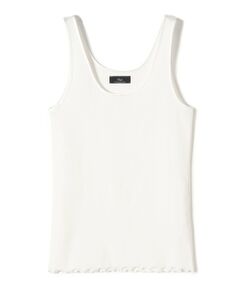 SHIPS / シップス タンクトップ | SHIPS Primary Navy Label:サテン パイピング リブ タンクトップ