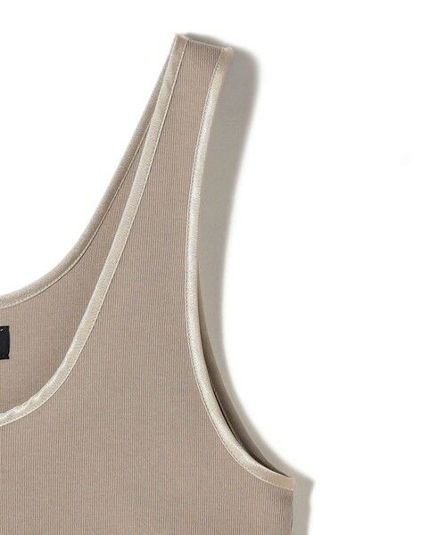 SHIPS / シップス タンクトップ | SHIPS Primary Navy Label:サテン パイピング リブ タンクトップ | 詳細5