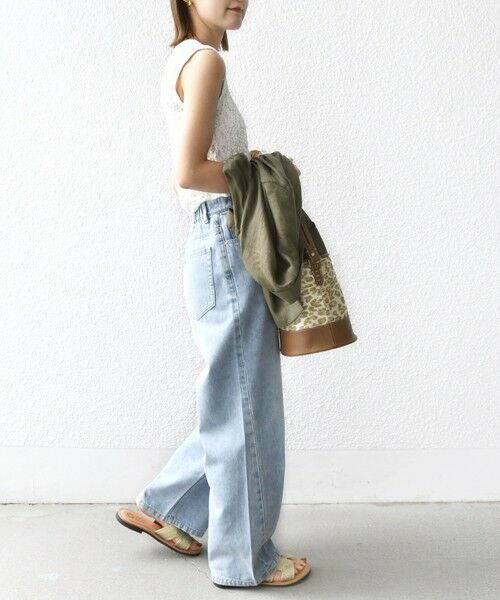 SHIPS / シップス カットソー | 〈手洗い可能〉ラッセル レース ノースリーブ | 詳細4